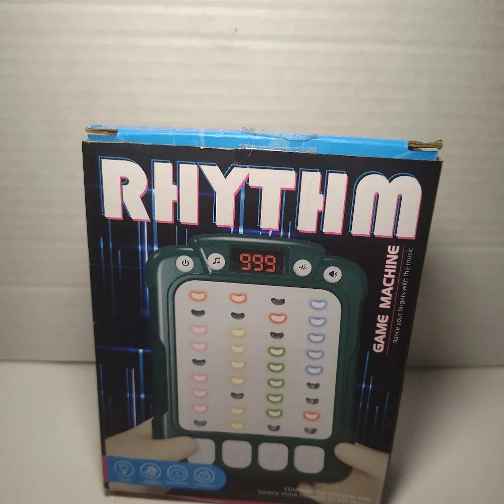 Rhythm LED Lights Drop Press Down Dynamic Intelligent Music Game Machine GREEN
